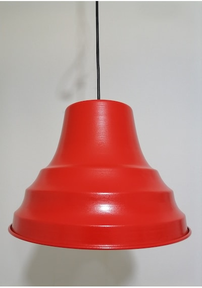 Riolight Retro Kırmızı Içi Gold Tekli Metal Sarkıt Çap: 27Cm (538288583)