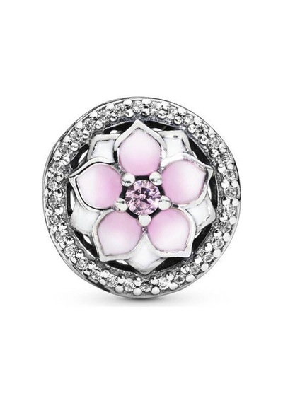 Nur Silver Pembe Manolya Gümüş Charm Nur-bl00046