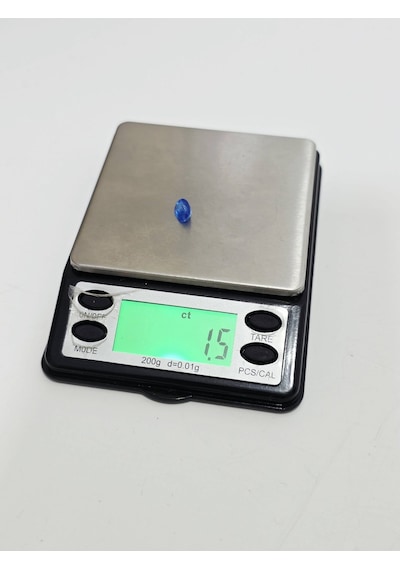Faset Kesim Doğal Mavi Safir Taşı 1,5 Karat S016