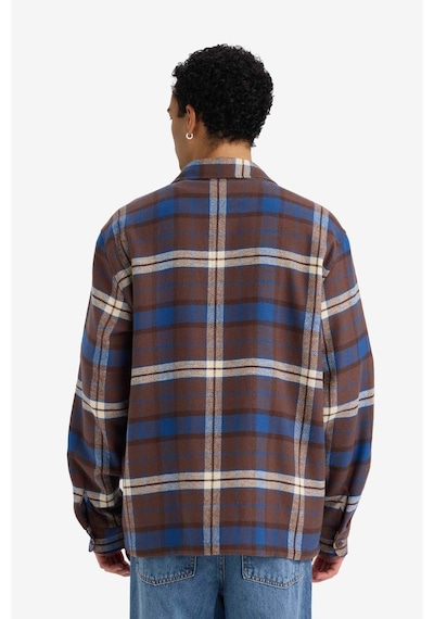 Defacto Regular Fit Flanel Uzun Kollu Gömlek G4322ax25wnbn337 Kahve-bn337