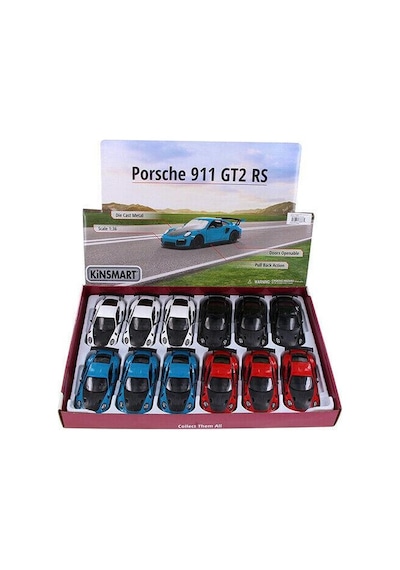 1 36 Kinsmart Porsche 911 Gt2 Rs Mavi 2021