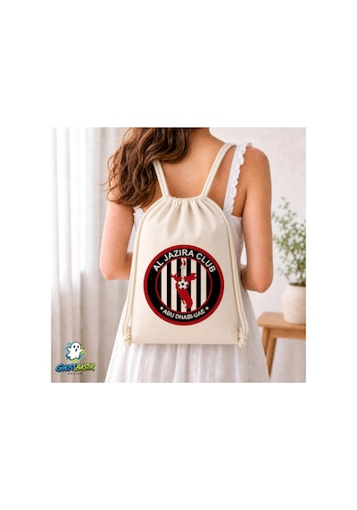 Ghostbastır Design Al Jazira Club Büzgülü Keten Çanta C013 Bej