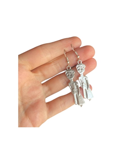 Little Prince Karakter Küçük Prens Silver Küpe Çok Renkli