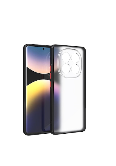 Xiaomi Redmi Note 14 Pro 4g Kılıf Mat Renkli Tuşlu Silikon Koruma