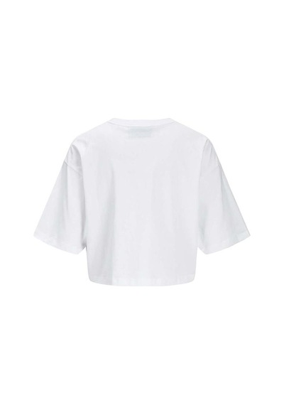 Jjxx Andrea Loose Ss Cropped Kadın Beyaz Tişört