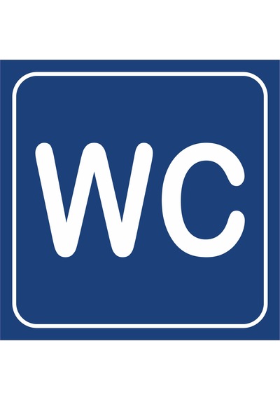 Jetyazdır Uyarı Levhaları '' Wc '' A4 Pvc 30 21 Cm