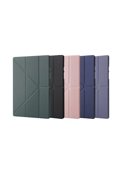 Xiaomi Redmi Pad 2 11 İnç Kılıf Standlı Kalem Bölmeli Akıllı Trifolding Silikon Koruyucu Kapak Space Grey
