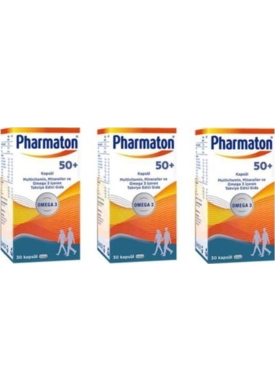 Pharmaton 50 Plus 60 Kapsül 3 Adet
