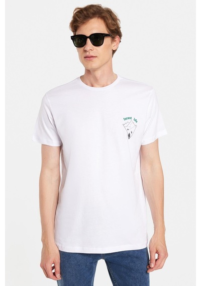 Tudors Erkek Slim Fit Dar Kesim %100 Pamuk Yumuşak Dokulu Baskılı Beyaz Bisiklet Yaka Tişört-34851 Beyaz Tudors Erkek Slim Fit Dar Kesim %100 Pamuk Yumuşak Dokulu Baskılı Beyaz Bisiklet Yaka Tişört-34851 Beyaz