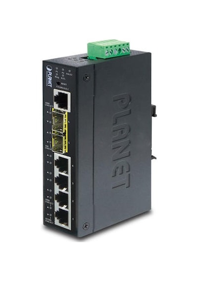 Planet Pl-ıgs-5225-4t2s 4 Port Gigabit 2 Port 1000base-t Sfp L2+ Endüstriyel Yönetilebilir Switch