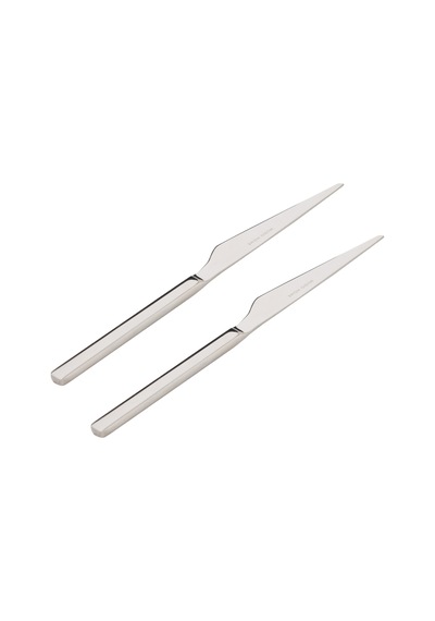 Mudo Home New Premıum Steel 2'li Tatlı Bıçağı Gümüş