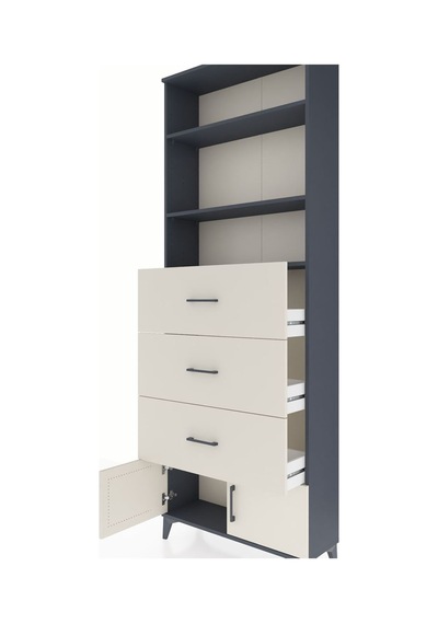 Arges Dolap 3 Raflı 3 Çekmeceli 2 Kapaklı 88x30x243 Antrasit-... Antrasit Arges Dolap 3 Raflı 3 Çekmeceli 2 Kapaklı 88x30x243 Antrasit-... Antrasit