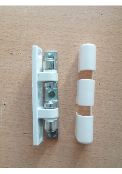 Pvc-pen Çelik Kapı Menteşesi Beyaz- 4 Adet