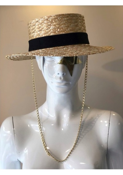 Boıte Straw Hat (Zincirli Hasır Şapka )