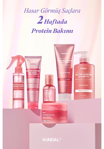 Yoğun Onarıcı Ve Isı Koruyucu Bakım Şampuanı Kundal Protein Bonding Shampoo 50ml Violet Muguet