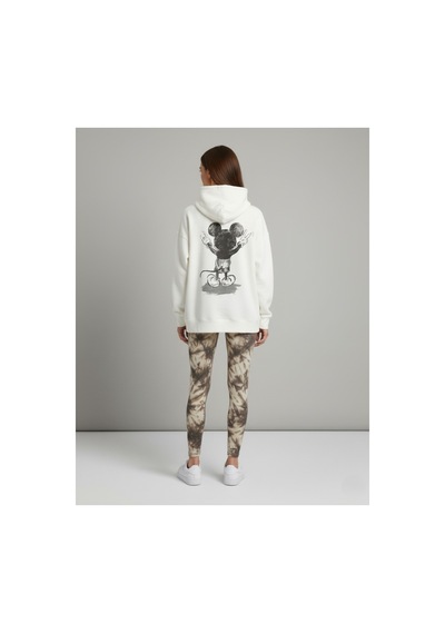 The Kadın Bol Kesim Sırttan Baskılı Oversize Hoody Sweatshirt - Modal Kışlık Kapüşonlu Krem The Kadın Bol Kesim Sırttan Baskılı Oversize Hoody Sweatshirt - Modal Kışlık Kapüşonlu Krem