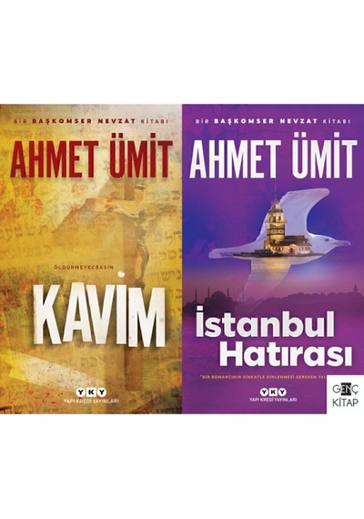 Ahmet Ümit Başkomser Nevzat 3-4. Kitaplar Kavim Istanbul Hatırası 2 Kitap Set