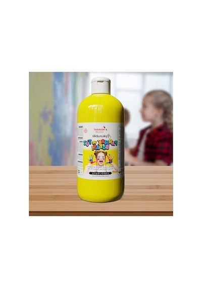 Sarı Parmak Boyası, 500 Gr İle Eğlenceli Sanat Aktiviteleri 12