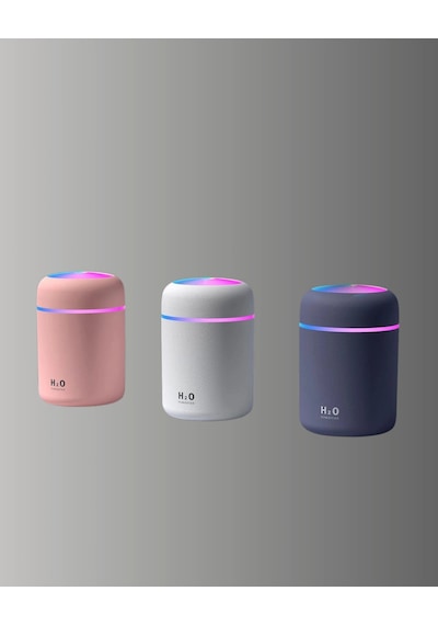 Hubrendy Tekno Led Işıklı Sessiz Masaüstü Nemlendirici 3 Buhar Modu