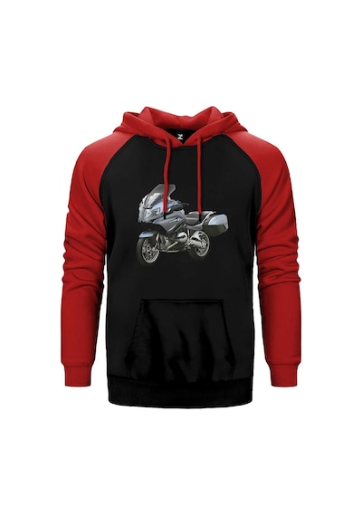 Bmw R1200rt Kırmızı Renk Reglan Kol Kapşonlu Sweatshirt Kırmızı