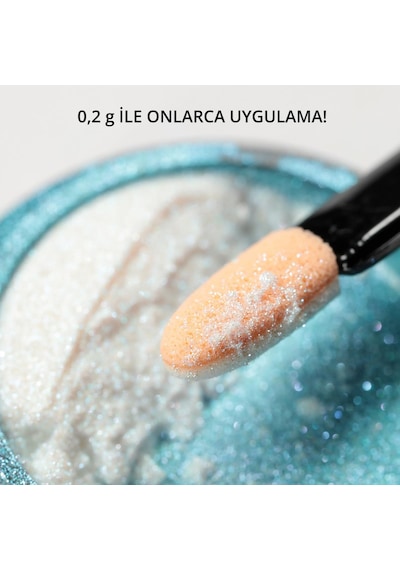 İnci Efektli İnci Tozu, Nail Art, Kalıcı Oje Tırnak Süsleme No.05