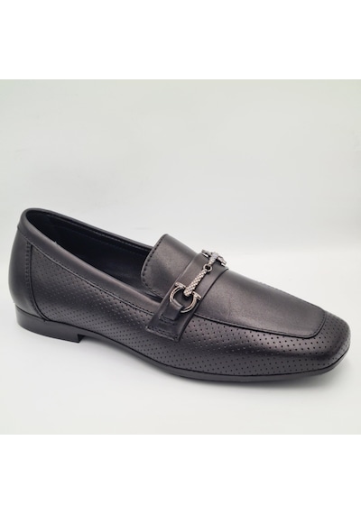 Greyder 34800 Siyah Hakiki Deri Kadın Formal Casual Ayakkabı Siyah
