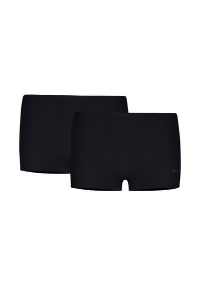 Kom Basic Kadın Short Külot 2li Siyah Siyah