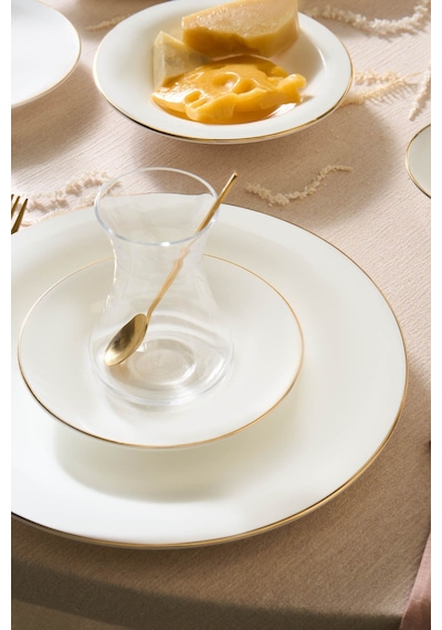 Karaca  Fine Pearl Fame 26 Parça 6 Kişilik Kahvaltı Takımı Gold