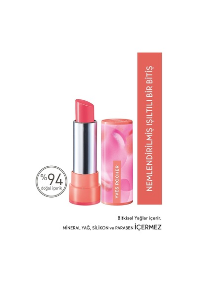 Yves Rocher Ultra Besleyici Işıltı Veren Glow Ruj-03 Kamelya Pembesi-64792