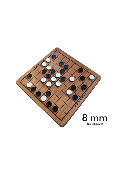 Ahşap Reversi Strateji Oyunu