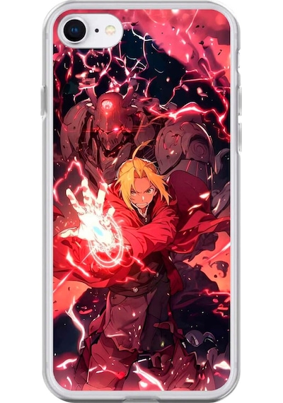 Apple Uyumlu iPhone 6s Plus Şeffaf Kılıf Fullmetal Alchemist Tasarımlı 1