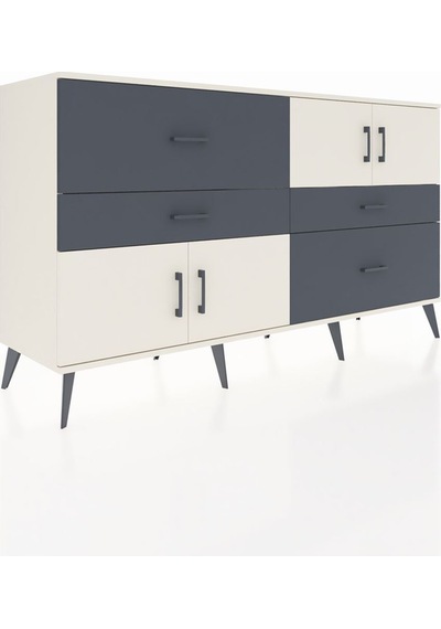 Hyperion Konsol 5 Raflı 3 Çekmeceli 3 Kapaklı 176x44x99 Aytaşı-aytaşı/antrasit Aytası - Aytası Hyperion Konsol 5 Raflı 3 Çekmeceli 3 Kapaklı 176x44x99 Aytaşı-aytaşı/antrasit Aytası - Aytası