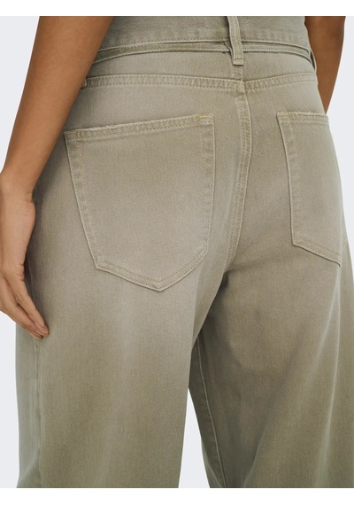 Only Onlgianna Mw Straight Kadın Denim Pantolon 15376953 Yeşil