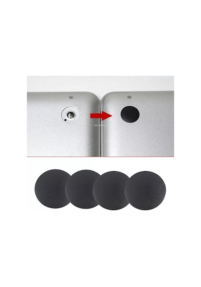 Apple MacBook Pro A1425 A1502 A1398 Uyumlu Alt Kapak Rubber Feet 4 Adet Kauçuk Ayak Seti Kaydırmaz Yüzey Kolay Montaj Titreşim Önleyici Uzun Ömürlü Yedek Parça Siyah