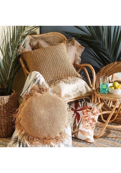 Mudo Home Valetta Tassel Jüt Kırlent 50x50 Çok Renkli
