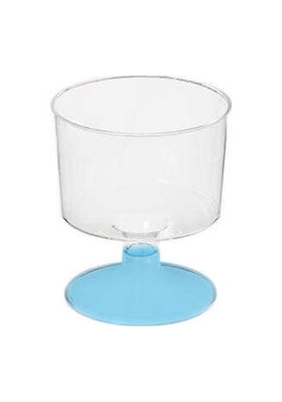Ayaklı Shot Bardağı Mavi 50 Ml - 6 Adet