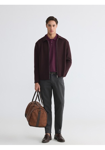 Lcwaıkıkı Classic Antrasit Rahat Kalıp Gabardin Erkek Chino Pantolon