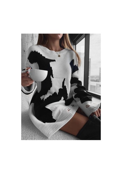 Elku Moda Kadın Oversize Soyut Desenli Yırtık Detaylı Triko Kazak Grunge Stil Örme Kazak Açık Bej Elku Moda Kadın Oversize Soyut Desenli Yırtık Detaylı Triko Kazak Grunge Stil Örme Kazak Açık Bej