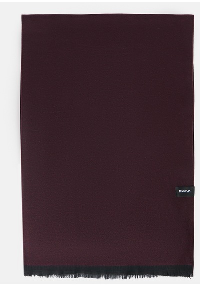 Avva Erkek Bordo Püsküllü Düz Şal B009401 Bordo