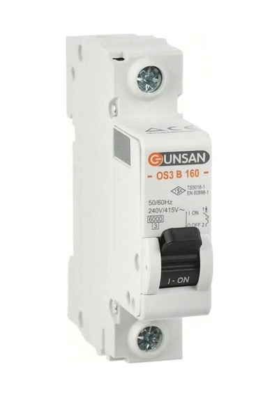 Günsan 1x25a 6ka B Tip 1p Otomat Valta