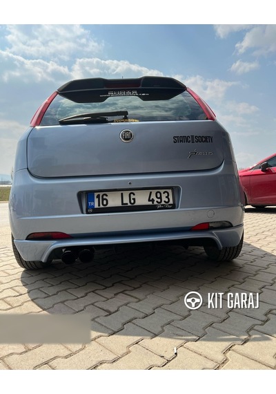Kit Garaj Fiat Punto Grande Rieger Arka Ek Difüzör Siyah Plastik 2005-2009 Arka-difüzör-bodykit-ek-k
