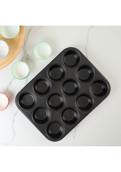 Guardini Gardenia Muffin Kalıbı 12li Siyah