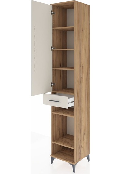 Hyperion Dolap 6 Raflı Tek Çekmeceli Tek Kapaklı 44x44x243 Çam-aytaşı Atlas Çam Hyperion Dolap 6 Raflı Tek Çekmeceli Tek Kapaklı 44x44x243 Çam-aytaşı Atlas Çam