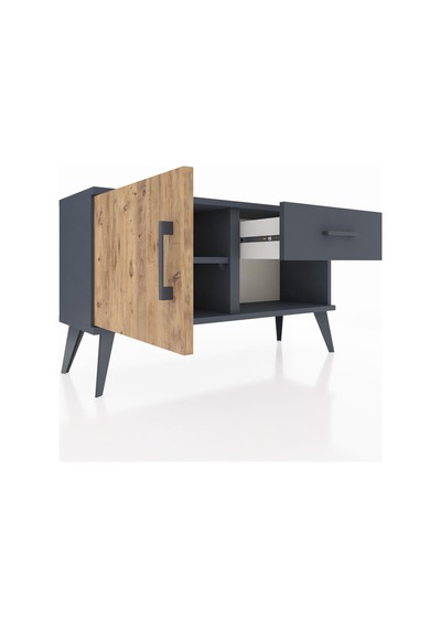 Arges Şifonyer Tek Raflı Tek Çekmeceli Tek Kapaklı 88x30x48 Antrasit-çam/antrasit Çam/antrasit Arges Şifonyer Tek Raflı Tek Çekmeceli Tek Kapaklı 88x30x48 Antrasit-çam/antrasit Çam/antrasit