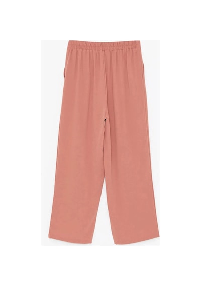 LC Waikiki Lcwaıkıkı Classic Kahverengi Beli Lastikli Rahat Kalıp Kadın Pantolon