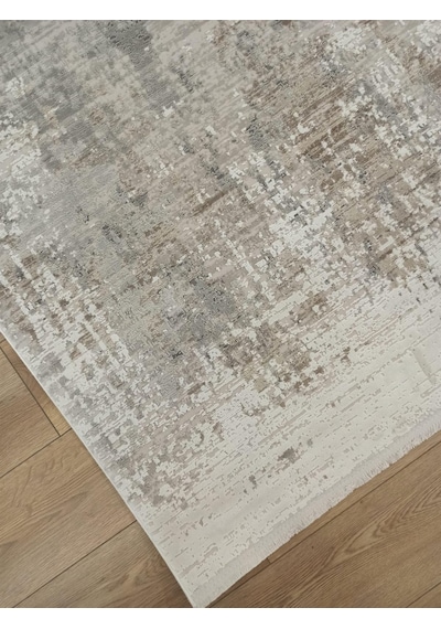 Tuğra Halı Bianca Bc05 Krem Kahve Gri Salon Halısı