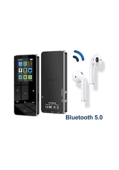 Bluetooth Lu Mp3 Mp4 Çalar Fm Radyolu Şarjlı Mp4 Player Dahili Hoparlör 8gb Hafızalı Müzik Çalar
