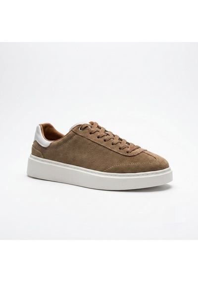 Marcobranchını Bağcıklı Düz Kalın Taban Erkek Sneaker Ayakkabı 061157m Kum