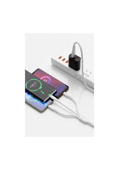 Tesla Model Y 2024-2025 Juniper Type-c Şarj Kablosu 1.2m 60w Süper Fast Pd 3in1 Apple iPhone Samsung Uyumlu Xiaom