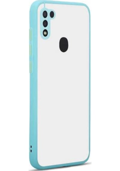 Galaxy M11 Kılıf Zore Hux Düğme Ve Kapak Zıt Renk Kılıf